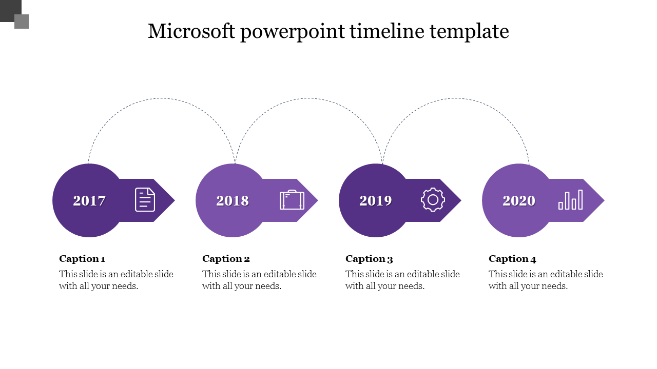 microsoft powerpoint timeline template-4-Purple